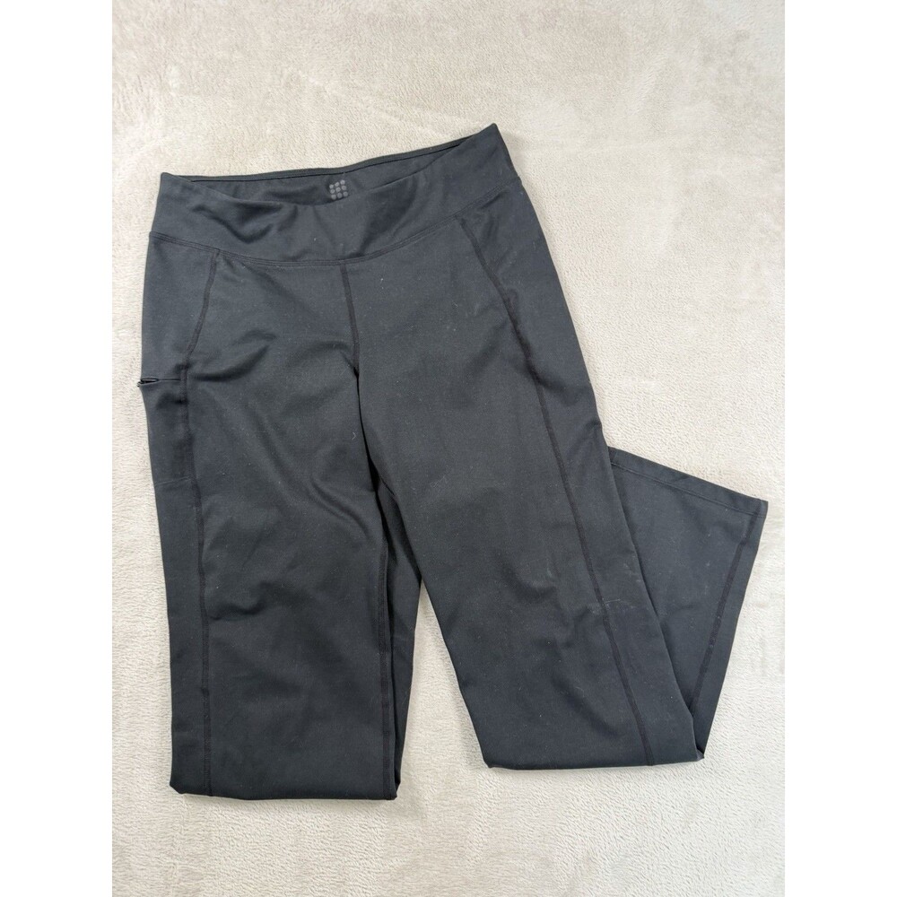 Title Nine Women’s M Medium Pants Black Yoga Pants Straight Leg Hiking Outdoors